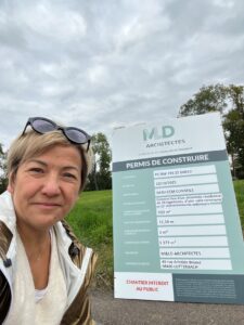 Corinne sur le terrain de Lutterbach