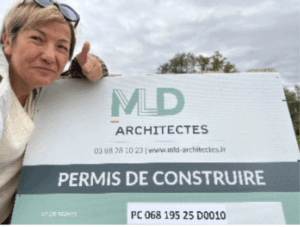 Corinne sur le terrain de Lutterbach